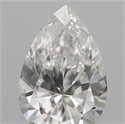 Natural Diamond 0.10 Carats, Pear with  Cut, D Color, VS2 Clarity and Certified by IGI
