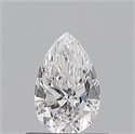 Natural Diamond 0.53 Carats, Pear with  Cut, D Color, VS2 Clarity and Certified by GIA