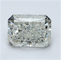 Natural Diamond 1.53 Carats, Radiant with  Cut, J Color, SI2 Clarity and Certified by GIA