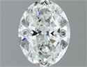 Natural Diamond 1.51 Carats, Oval with  Cut, H Color, VS2 Clarity and Certified by GIA