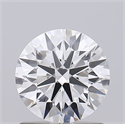 Lab Grown Diamond 1.06 Carats, Round with Ideal Cut, D Color, VVS1 Clarity and Certified by IGI