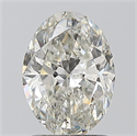 Natural Diamond 1.50 Carats, Oval with  Cut, I Color, SI2 Clarity and Certified by GIA