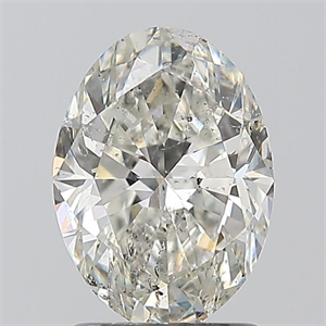 Picture of Natural Diamond 1.50 Carats, Oval with  Cut, I Color, SI2 Clarity and Certified by GIA