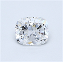 Natural Diamond 0.51 Carats, Cushion with  Cut, D Color, SI1 Clarity and Certified by GIA