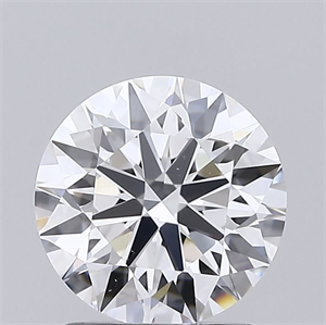 Picture of Lab Grown Diamond 1.54 Carats, Round with Ideal Cut, D Color, VS1 Clarity and Certified by IGI