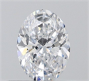 Natural Diamond 0.40 Carats, Oval with  Cut, D Color, SI1 Clarity and Certified by GIA