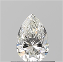 Natural Diamond 0.50 Carats, Pear with  Cut, H Color, VVS1 Clarity and Certified by GIA