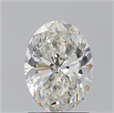 Natural Diamond 1.51 Carats, Oval with  Cut, I Color, VVS2 Clarity and Certified by GIA