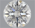 Natural Diamond 0.53 Carats, Round with Excellent Cut, G Color, VVS1 Clarity and Certified by GIA