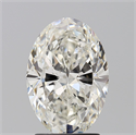 Natural Diamond 2.31 Carats, Oval with  Cut, H Color, SI2 Clarity and Certified by GIA