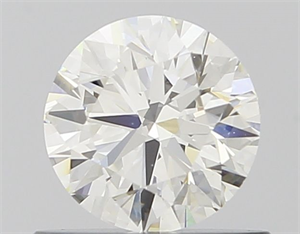 Picture of Natural Diamond 0.59 Carats, Round with Excellent Cut, I Color, VVS2 Clarity and Certified by GIA