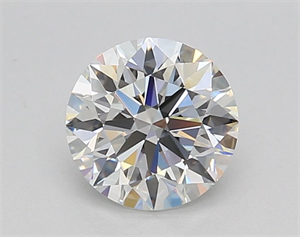 Picture of Lab Grown Diamond 1.02 Carats, Round with Excellent Cut, E Color, VVS2 Clarity and Certified by IGI