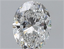 Natural Diamond 0.69 Carats, Oval with  Cut, F Color, VS2 Clarity and Certified by GIA