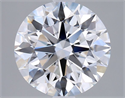 Lab Grown Diamond 2.52 Carats, Round with Excellent Cut, D Color, VVS2 Clarity and Certified by GIA
