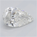 Diamante Natural 0.90 quilates, De pera , Color G, claridad SI2 y certificado GIA