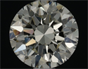 Natural Diamond 0.70 Carats, Round with Excellent Cut, N Color, IF Clarity and Certified by GIA