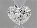 Natural Diamond 0.45 Carats, Heart with  Cut, H Color, IF Clarity and Certified by GIA