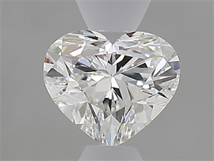 Picture of Natural Diamond 0.45 Carats, Heart with  Cut, H Color, IF Clarity and Certified by GIA