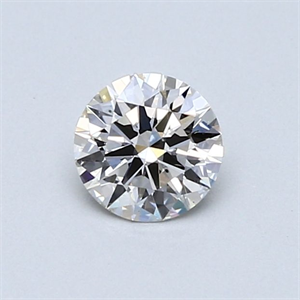 Picture of Natural Diamond 0.52 Carats, Round with Excellent Cut, I Color, SI1 Clarity and Certified by GIA
