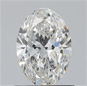 Diamante Natural 0.80 quilates, Ovalado , Color F, claridad VS2 y certificado GIA