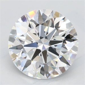 Picture of Lab Grown Diamond 2.24 Carats, Round with Excellent Cut, D Color, VVS1 Clarity and Certified by GIA