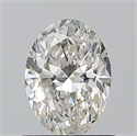 Natural Diamond 0.90 Carats, Oval with  Cut, H Color, VS2 Clarity and Certified by GIA