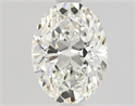 Natural Diamond 0.93 Carats, Oval with  Cut, H Color, VS2 Clarity and Certified by GIA