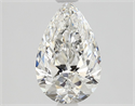 Natural Diamond 1.02 Carats, Pear with  Cut, E Color, SI1 Clarity and Certified by GIA