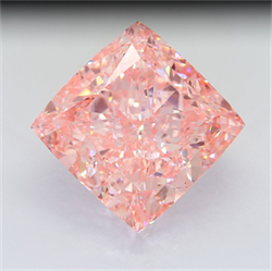 Picture of Lab Grown Diamond 44.44 Carats, CUSHION MODIFIED with  Cut, Fancy Intense Pink Color, VS1 Clarity and Certified by IGI