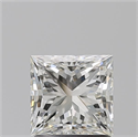 Natural Diamond 1.50 Carats, Princess with  Cut, J Color, VS2 Clarity and Certified by GIA