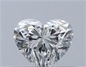 Natural Diamond 0.32 Carats, Heart with  Cut, F Color, VVS1 Clarity and Certified by GIA