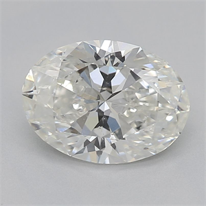 Picture of Natural Diamond 0.91 Carats, Oval with  Cut, I Color, SI2 Clarity and Certified by GIA