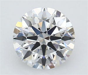 Picture of Lab Grown Diamond 0.89 Carats, Round with Excellent Cut, D Color, FL Clarity and Certified by GIA
