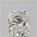 Natural Diamond 1.50 Carats, Cushion with  Cut, J Color, SI1 Clarity and Certified by GIA