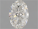 Natural Diamond 0.51 Carats, Oval with  Cut, F Color, SI2 Clarity and Certified by GIA