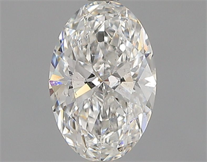 Picture of Natural Diamond 0.51 Carats, Oval with  Cut, F Color, SI2 Clarity and Certified by GIA