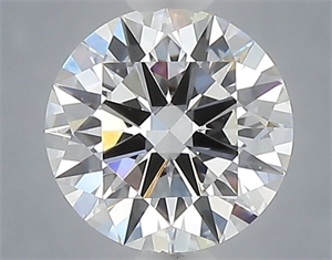 Picture of Lab Grown Diamond 1.04 Carats, Round with Excellent Cut, E Color, VVS2 Clarity and Certified by IGI