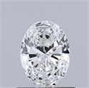 Diamante Natural 0.60 quilates, Ovalado , Color F, claridad VVS1 y certificado GIA
