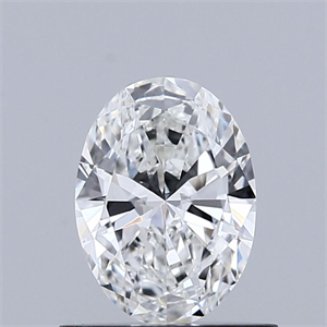 Foto Diamante Natural 0.60 quilates, Ovalado , Color F, claridad VVS1 y certificado GIA de