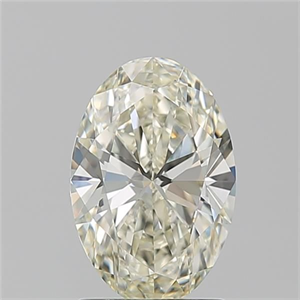 Picture of Natural Diamond 1.60 Carats, Oval with  Cut, L Color, VVS1 Clarity and Certified by GIA