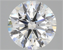 Natural Diamond 2.50 Carats, Round with Excellent Cut, D Color, VVS2 Clarity and Certified by GIA