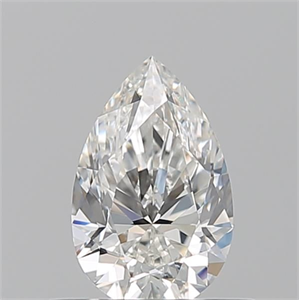 Picture of Natural Diamond 0.50 Carats, Pear with  Cut, G Color, VVS2 Clarity and Certified by GIA