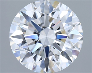 Picture of Lab Grown Diamond 3.04 Carats, Round with Ideal Cut, E Color, VVS1 Clarity and Certified by IGI