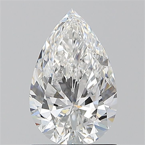 Picture of Natural Diamond 1.20 Carats, Pear with  Cut, E Color, SI2 Clarity and Certified by GIA