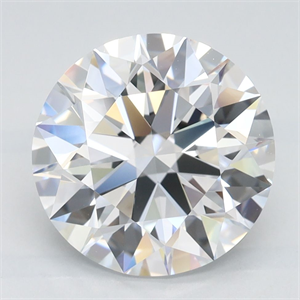 Picture of Lab Grown Diamond 3.13 Carats, Round with Ideal Cut, D Color, IF Clarity and Certified by IGI