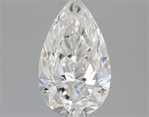 Picture of Natural Diamond 0.60 Carats, Pear with  Cut, F Color, VVS1 Clarity and Certified by GIA
