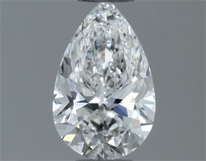 Picture of Natural Diamond 0.50 Carats, Pear with  Cut, F Color, VVS2 Clarity and Certified by GIA