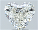 Natural Diamond 2.01 Carats, Heart with  Cut, J Color, SI1 Clarity and Certified by GIA