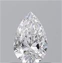 Natural Diamond 0.50 Carats, Pear with  Cut, D Color, VS1 Clarity and Certified by GIA