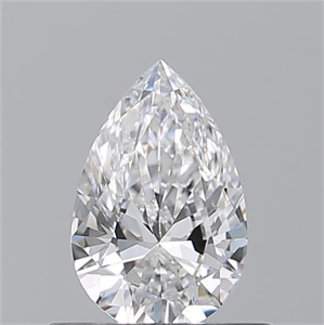 Picture of Natural Diamond 0.50 Carats, Pear with  Cut, D Color, VS1 Clarity and Certified by GIA